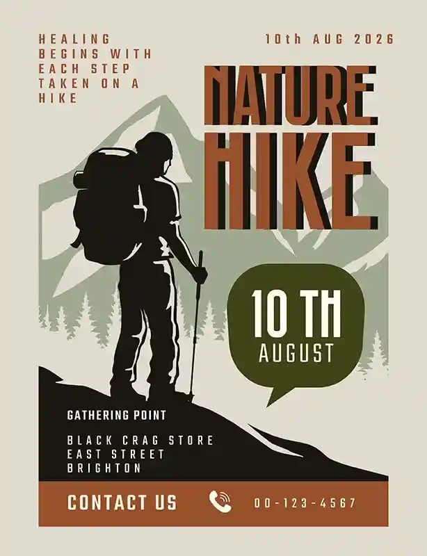 poster for a nature hike
