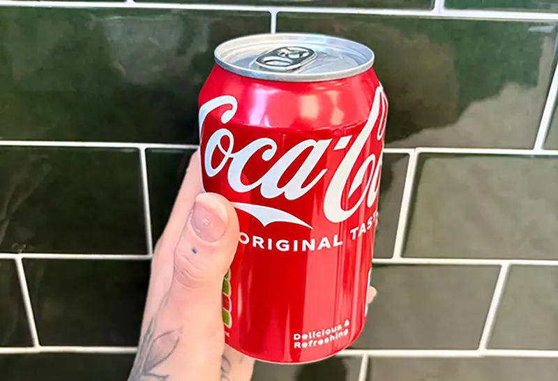 A can of coca cola